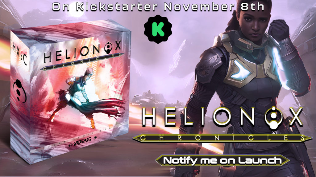 Helionox: Chronicles Kickstarter - 1-4 player sci-fi cooperative deckbuilding board game